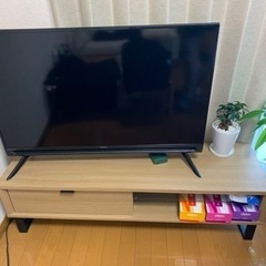 値引きしました！2019年製TV40型.SHARP、AQuos TV台セット - 家具