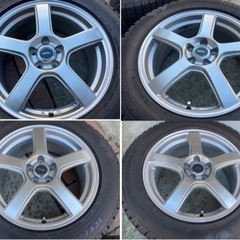 スタッドレス　2019年製　225/55R17 17インチ　アルミ　4本　セット　