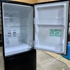 札幌市内送料無料●三菱 ノンフロン冷凍冷蔵庫 MR-P15A-B●146L 2017年製 ブラック 中古 新琴似保管 508