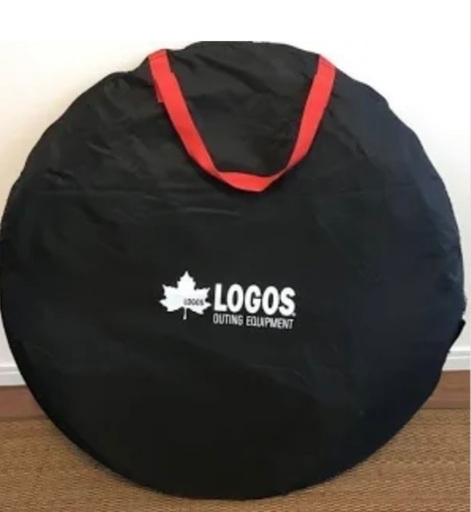 ポップアップテント　　　黒　logos