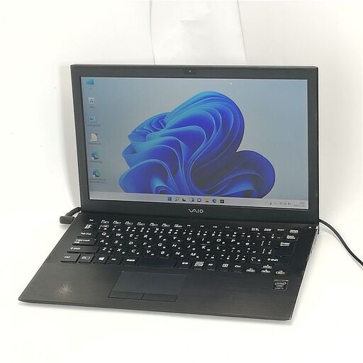 保証付 高速SSD 13.3型 ノートパソコン SONY VJP132C11N 中古動作良品 第5世代 Core i5 4GB 無線 Bluetooth カメラ Windows11 Office