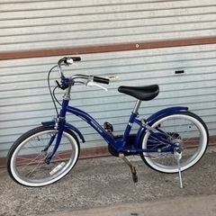 自転車　子供　18インチ　ブルー
