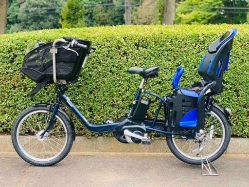 Ⅱ 4442 12アンペア　新品日本製タイヤ　子供乗せ電動自転車　3人乗り