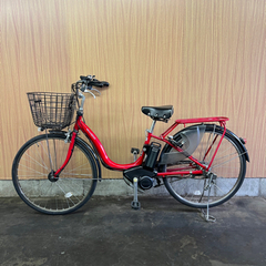 格安‼ 電動自転車 YAMAHA パス ナチュラ 赤 26インチ 8.7Aバッテリー