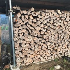 薪ストーブキャンプ広葉樹 薪割済のニセアカシア薪 1棚 今冬すぐに使え