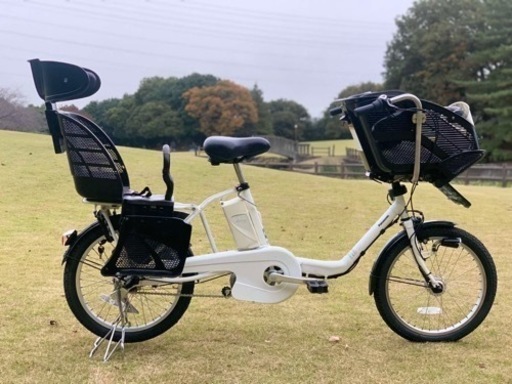 Ⅱ 4448 13.2A 新品日本製タイヤ　子供乗せ電動自転車　3人乗り