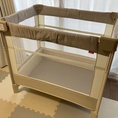ココネルエアー　プラス　ホワイトベージュ 美品】Aprica ココネルエアープラス ホワイトベージュ ベビーベッド