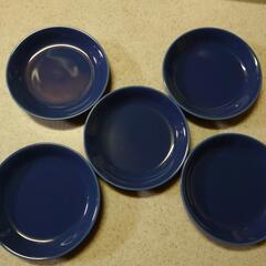 青い小皿5枚