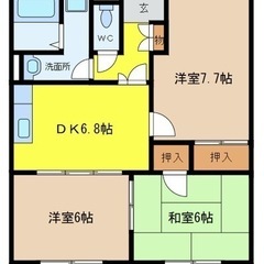 美浜町 コンビニ横の3DK  敷地内駐車場2台あり