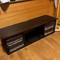 ラタンチェスト4点セット