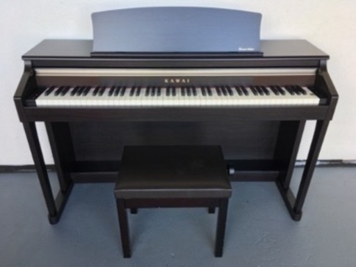 美品 電子ピアノ 木製鍵盤  無料配送可能