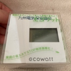 電気代測定器 電力量計 エコワット ecowatt 節電 未使用