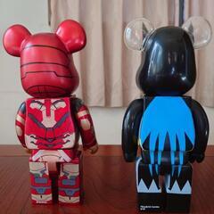 ベアブリック400　アイアンマン3 ＆バットマン