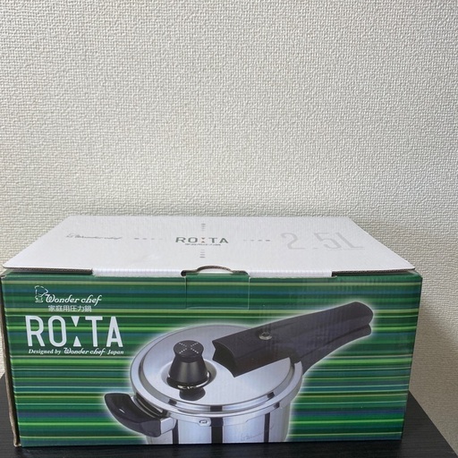 新品未開封 ワンダーシェフwonder chef片手圧力鍋2.5L ROTAロタ