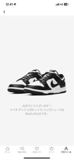 NIKE ダンクロー　28cm パンダダンク