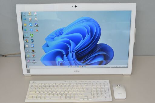 一体型パソコン 最新Windows11+office 富士通 WW1/W 高性能i3-4100M/大容量HDD2TB/メモリ8GB/23インチ/DVDマルチ/カメラ/タッチパネル搭載