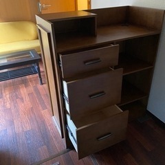 ★木製レジカウンター★引出し付き