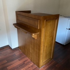 ★木製レジカウンター★引出し付き