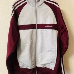 終了】adidas アディダス ジャージ エンジ グレー