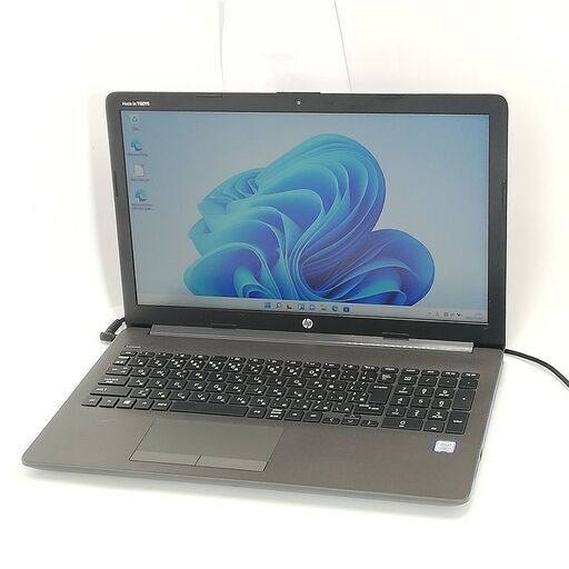 保証付 日本製 15.6型 ノートパソコン HP 250 G7 中古良品 第7世代 Core i3 8GB DVDマルチ Webカメラ Windows11 Office済 即使用可能