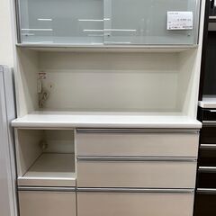 ★ジモティ割あり★ 松田家具 食器棚 ナチュラルホワイト H17...