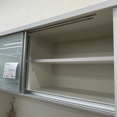 ☆ジモティ割あり☆ 松田家具 食器棚 ナチュラルホワイト H179×W117×D49