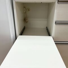 ☆ジモティ割あり☆ 松田家具 食器棚 ナチュラルホワイト H179×W117×D49
