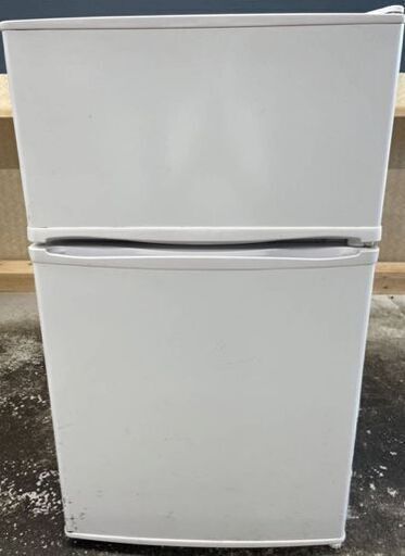 関東送料無料 動作確認済 MAXZEN 小型冷蔵庫 90L 2ドア冷凍冷蔵庫 ホワイト JR090ML01WH 100V W495×D520×H845mm 26kg 引取歓迎