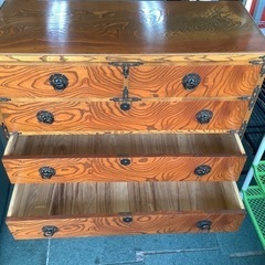 【リサイクルサービス八光】和風アンティーク　6段タンス