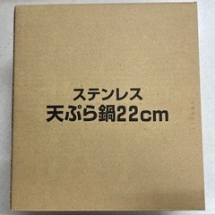 ステンレス 天ぷら鍋　22cm