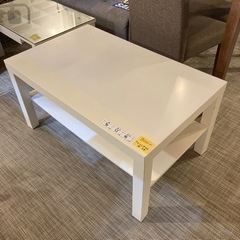 【IKEA】白テーブル　クリーニング済み【管理番号80711】