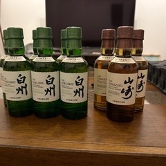 白州6本、山崎3本　180ml