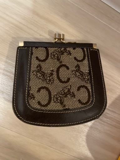 【希少 美品】CELINE 小銭入れ がま口 マカダム ブラック 希少 美品】CELINE 小銭入れ がま口 マカダム ブラック 希少 美品