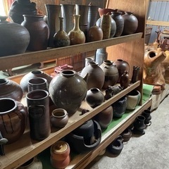 煎茶道具、掛軸、備前焼、花瓶、壺、急須、煎茶碗、骨董品全般高く買...