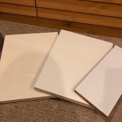 DIYに♪木材白塗装　板3枚set