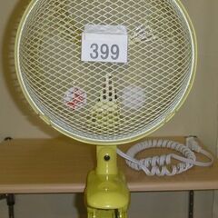 【題名】【399】(北見市民限定)クリップ式扇風機　／イエロー（...