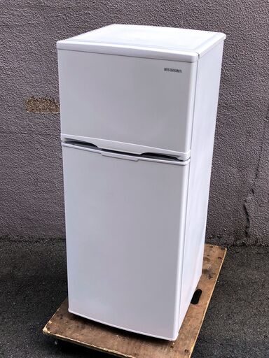 ㉓【税込み】アイリスオーヤマ 118L 2ドア冷蔵庫 AF118-W ホワイト 2019年製【PayPay使えます】