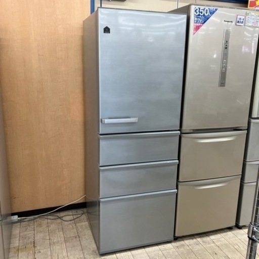 【✨4ドア❗️3〜４人向け❗️ファミリータイプ❗️✨】定価¥94,800 AQUA/アクア 355L冷蔵庫 AQR-3692 2018年製