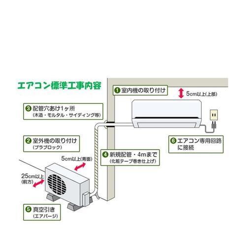 ☆地域最安！☆新品エアコン　2022年モデル　日立　6畳用　工事費込☆☆