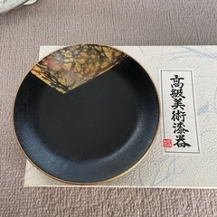 【未使用・再値下げ】伝統ある木曽漆器　銘々皿５枚セット