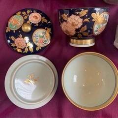 有田焼 古伊万里 金彩 清右衛門作 汲出揃