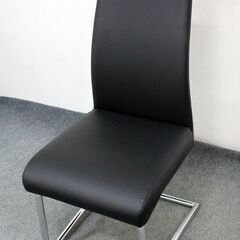 NITORI/ニトリ ガラス天板ダイニング5点セット ニューヨーク ブラック スタイリッシュ  テーブル 中古家具 店頭引取歓迎 R6645)