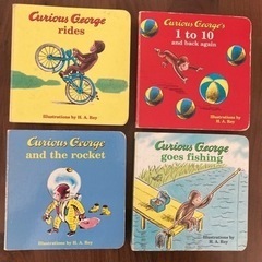 英語絵本　Curious George 4冊セット
