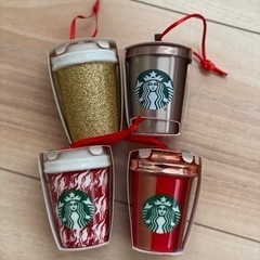 3点セットスターバックス　クリスマスオーナメント