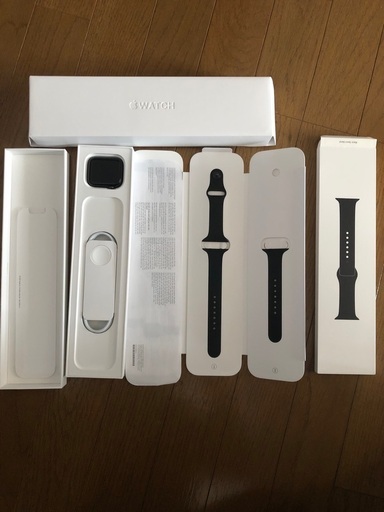 【美品】Apple Watch Series6　44mm　GPS+Cell　スペースグレイ　アルミニウムケース　ブラックスポーツバンド　MG2E3J/A