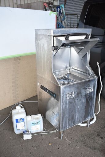 【ヤ取終了6/21】≪y457≫ホシザキ 業務用 食器洗浄機 JWE-450RUB3-R 洗カゴ2個付 小型ドア右開き 2017年 厨房/店舗/飲食店 41106-01