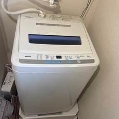 【11/20に処分】全自動洗濯機 SANYO ASW-60D(W...