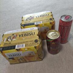 エビスビール12缶、至福のコク、モンスターエナジー