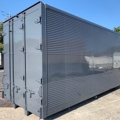 No.668 アルミバン 2ｔ ロング 車  アルミ 箱 バイク 倉庫 トラック コンテナ 米 保管庫 物置 DIY