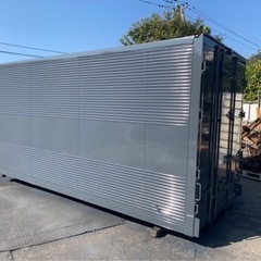 No.668 アルミバン 2ｔ ロング 車  アルミ 箱 バイク 倉庫 トラック コンテナ 米 保管庫 物置 DIY